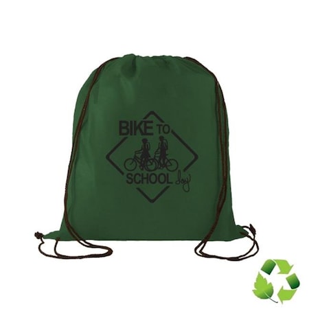 Superbagline Superbagline QSB69 Hunter Green Drawstring Backpack - Pack of 50 QSB69 Hunter